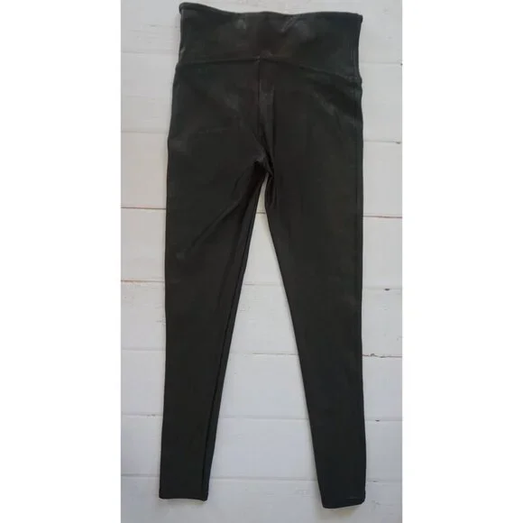 Spanx Black Faux Leather Leggings - Size S - Picture 7 of 9
